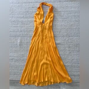 Anthropologie orange dress